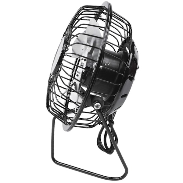 2.5W 5V Solpanel Järnfläkt för Hemmakontor Utomhusresor Fiske 4 Tum Kylande Ventil