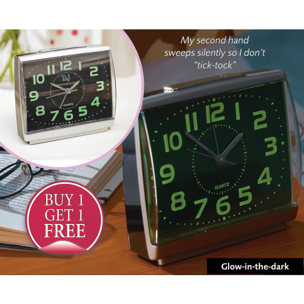 Easy-to-read Glow-in-the-dark Clock | Night Glow Luminescent X-large Easy-to-read Numbers And Hands