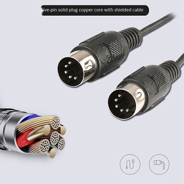MTU-11 MIDI till USB C Typ C-kabel USB MIDI-omvandlare med indikatorlampa för Android