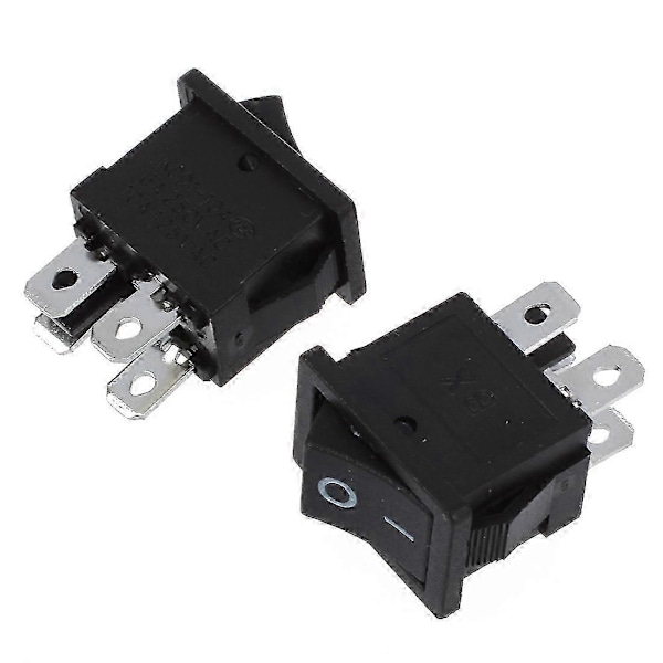 10 st x 4-polig På-Av 2-läges DPST Vippströmbrytare 10A/125V 6A/250V AC