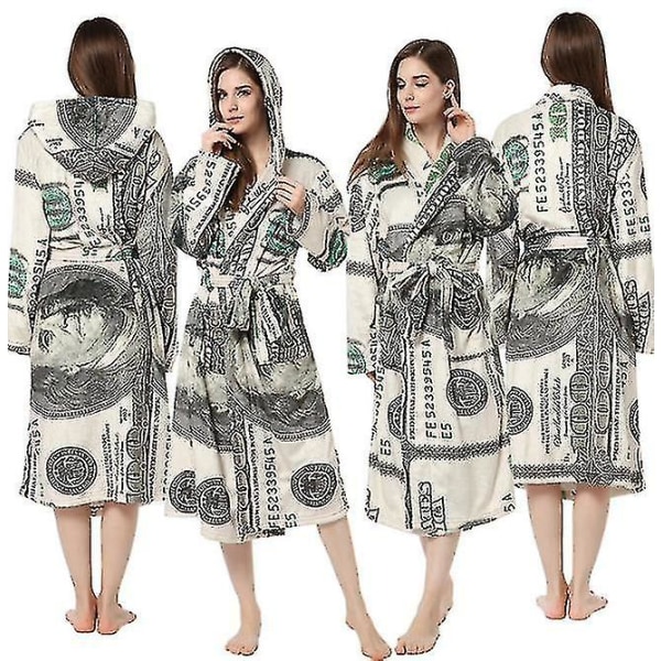 Dollar Pyjama hupullinen yöpaita Robe Lounge Vaatteet Flanelli yöpaita