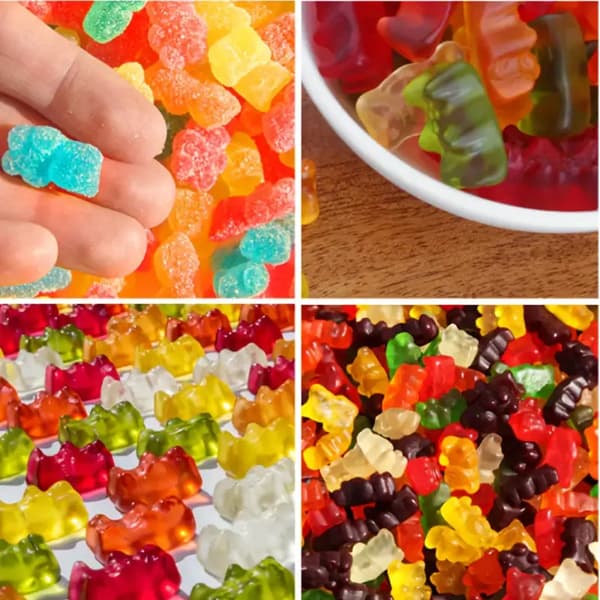 Et sæt gummibjørneforme med pipette, 50 huller til slik, silikone bageform til chokolade Blå A