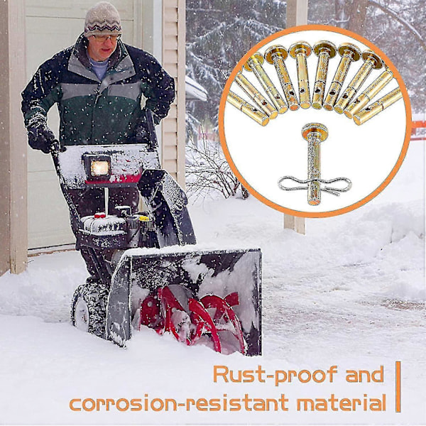 20 st Saxpinnar + 20 st Splintar För Snöslunga - 738-04124 Och 714-04040 Ersättningssaxpinne-kit Kompatibla Med Mtd Craftsman Cub Cadet Troy