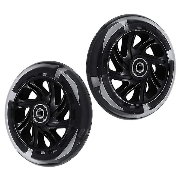 1 par 120mm børns løbehjul LED-lys blinkende hjul med lejer for/bag LED blinkende løbehjul