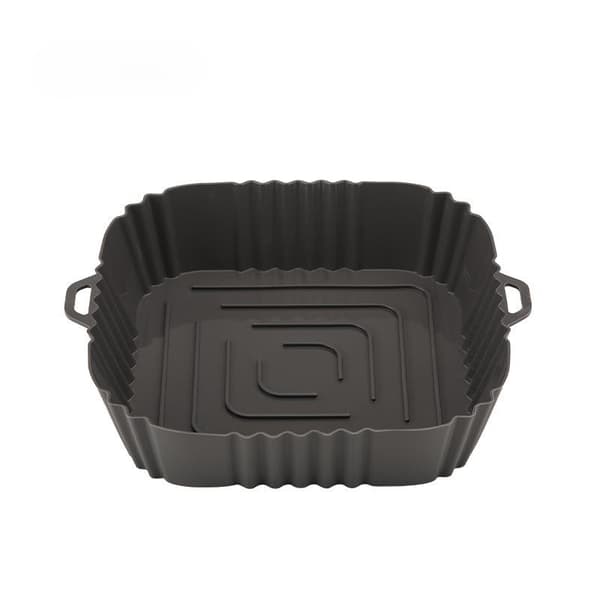 Silikonskål for airfryer 16 cm grå