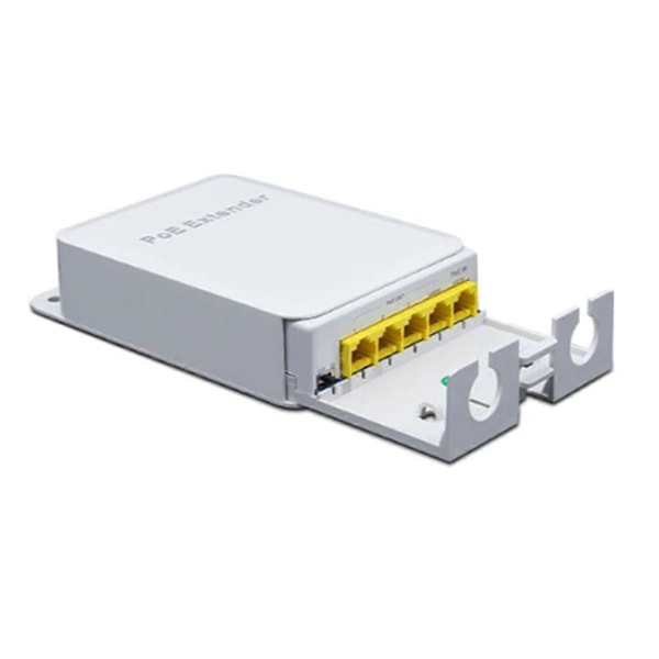 5 Port Vandtæt POE Extender 4 Port Repeater Udendørs Netværk IP55 VLAN 44-57V til POE Kamera Wierl