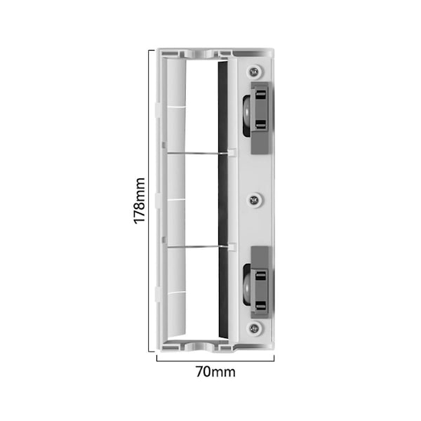 Huvudvalsborstelock för Deebot X1/t10/t8/t5/t20/t9 dammsugare reservdelar svart