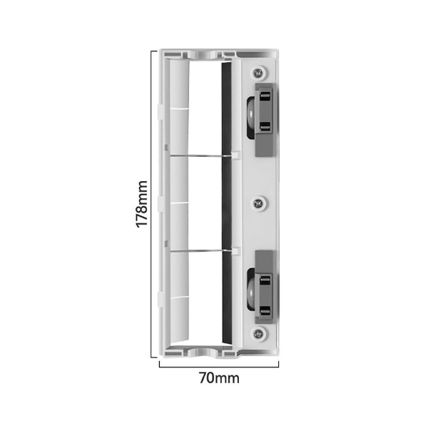 Päärullasharjan kansi Deebot X1/t10/t8/t5/t20/t9 -imuriin, varaosat, musta