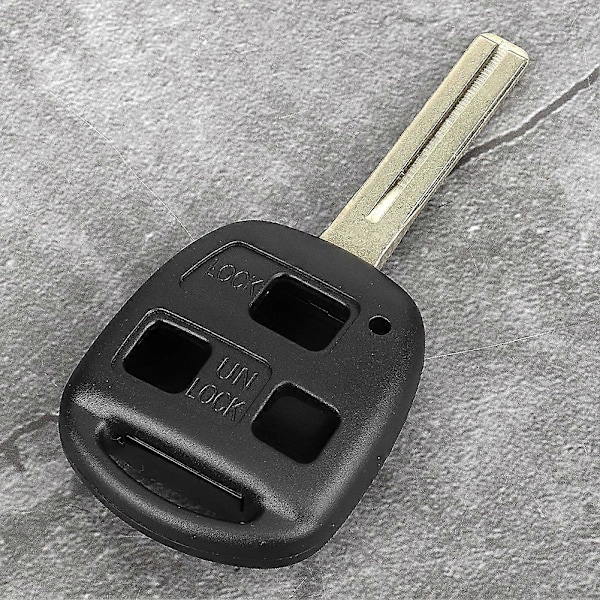 3 Knappers Erstatnings Fjernkontroll Nøkkelhus Skall for Lexus IS200 GS300 LS200 RX300