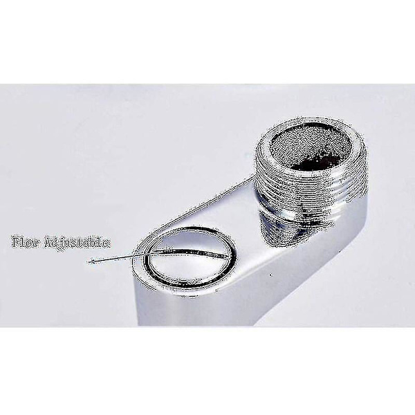 2-pakks badekar-kranadapter, justerbar svingarm, 25mm, 20mm, dusjkran, baderomskran, solid messing blandebatteri, starlight(hs)