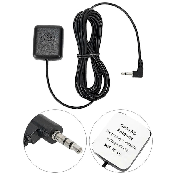 Auton GPS-antenni GPS-vastaanotin kojelautakamerat Ulkoinen GPS-antenni 35 mm:n kulmaliitin autoille, kuorma-autoille, maastoautoille, autoelektroniikalle