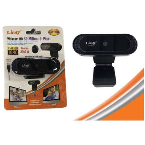Webcam USB 1080p Fuld HD 30 millioner pixels med HD1090 videokonference-mikrofon