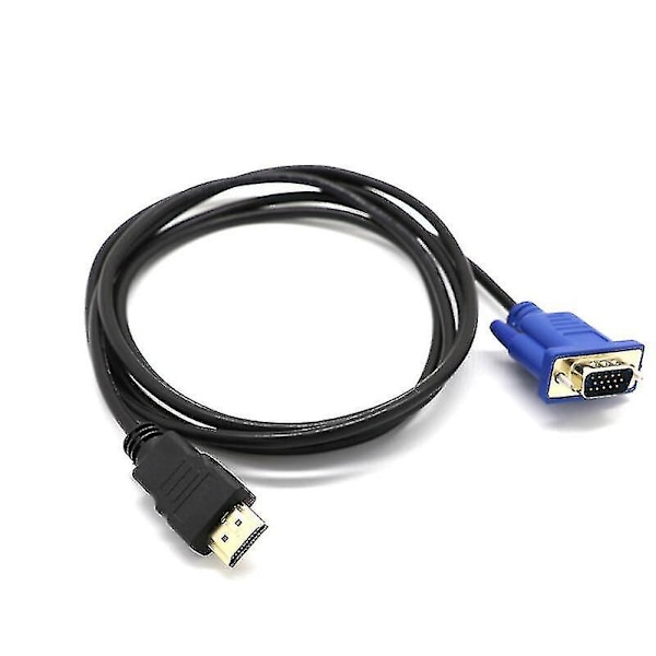HDMI-VGA-sovitinkaapeli VGA-HDMI-sovitin D-sub-HDMI-näyttö 15-napainen sovitin HDMI-uros-VGA-uros liitäntäkaapeli lähetin yksisuuntainen lähetys