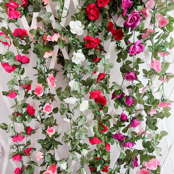 Rose Rotting Bröllop Dekoration Konstgjorda Blommor-Rose Red
