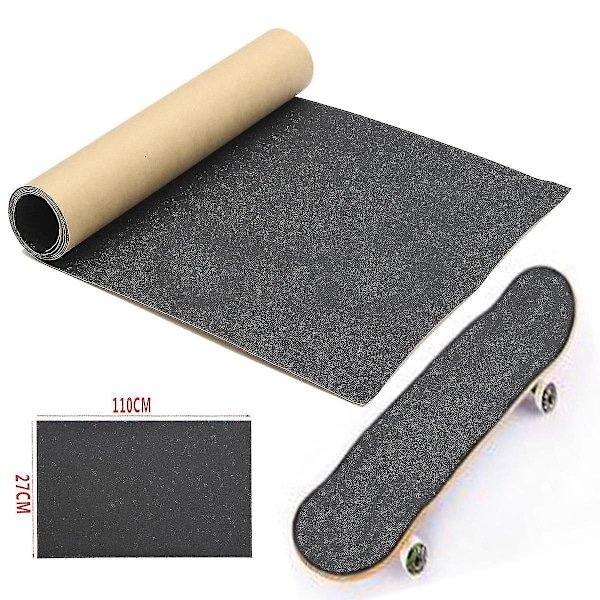 110x 27cm Vanntett Skateboard Skating Longboard Sandpapir Grip Tape