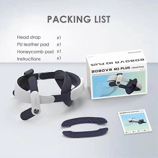 BOBOVR M2 Plus Huvudrem Ersättning Elite Rem för Oculus Quest 2