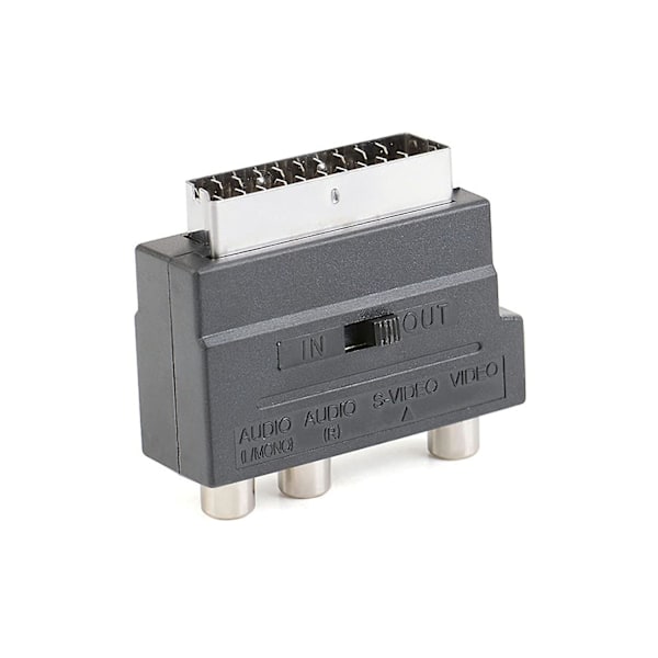 Scart-sovitin - Scart 3 RCA:n ja S-videon sovitinlaatikko