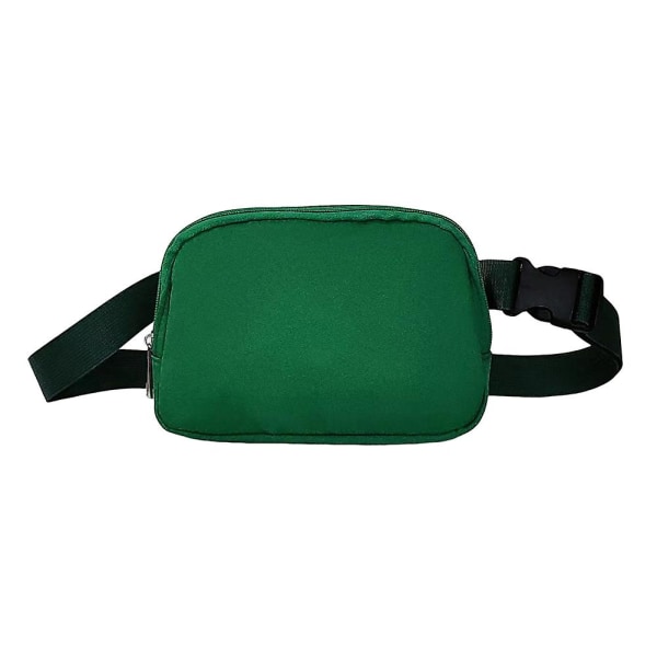 Utomhussport nylon vattentät midjeväska löpande bröstväska crossbody-väska Green