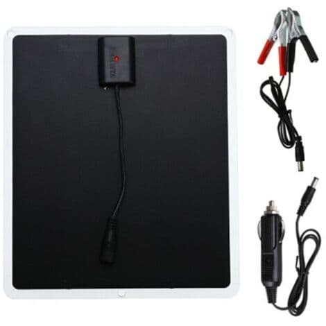 12V 20W solpanel, nødlader, USB, udendørs, bil/båd/lejr