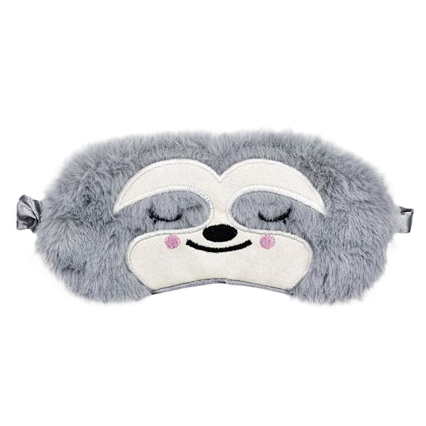 Sovmask, Söt Sengångare Roligt Djur Mjuk Fluffig Plysch Sovmask Ny Blindfold Andningsbar Sidenmask för Kvinnor Män - Sengångare