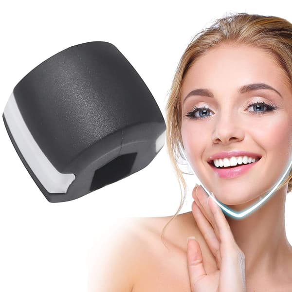 Jaw exerciser for jawline training Black