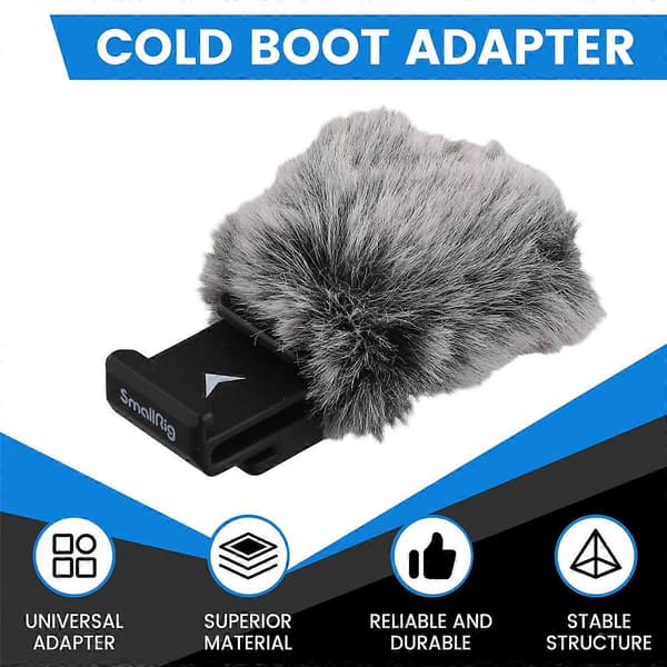 SmallRig Cold Shoe Adapter med Vindskærm til Sony