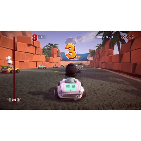 Garfield Kart Furious Racing -kytkinpeli hvid