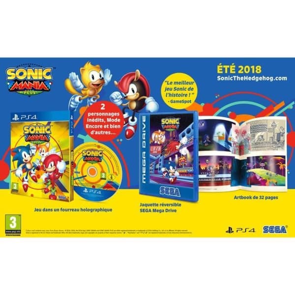 Sonic Mania Plus PS4-spel Vit
