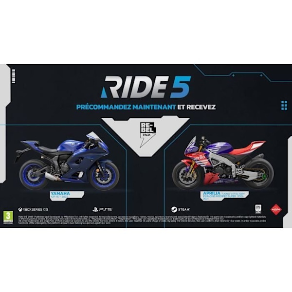 RIDE 5 - Xbox Series Blå, svart och rött