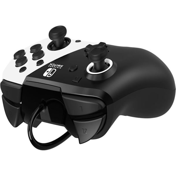 Pdp Faceoff Deluxe Black and White Wired Controller för Nintendo Switch Vit