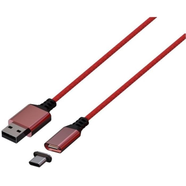 Magnetisk kabel - 3m - KONIX - Xbox Series X - Röd