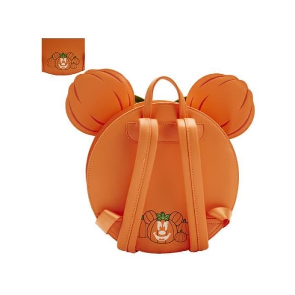Disney Loungefly Mini Sac A Dos Glow Face Minnie Pumpkin