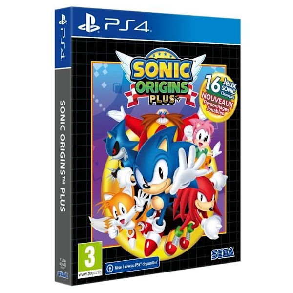 Sonic Origins Plus - PS4-spil Svart