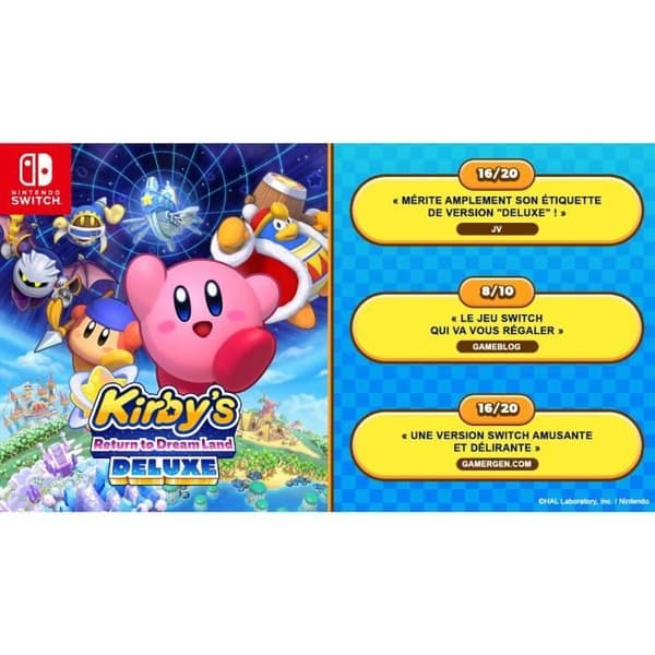 Kirby's Return to Dream Land Deluxe • Nintendo Switch-spil