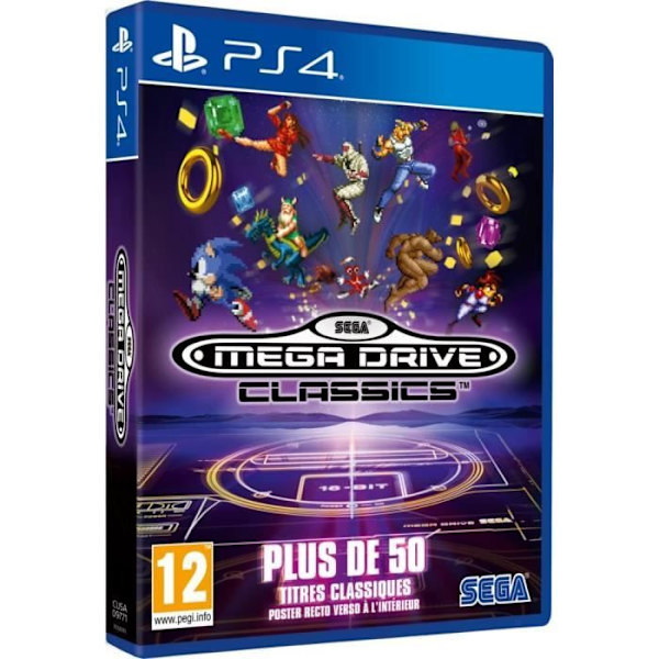 Sega Mega Drive Classics PS4-spel Vit