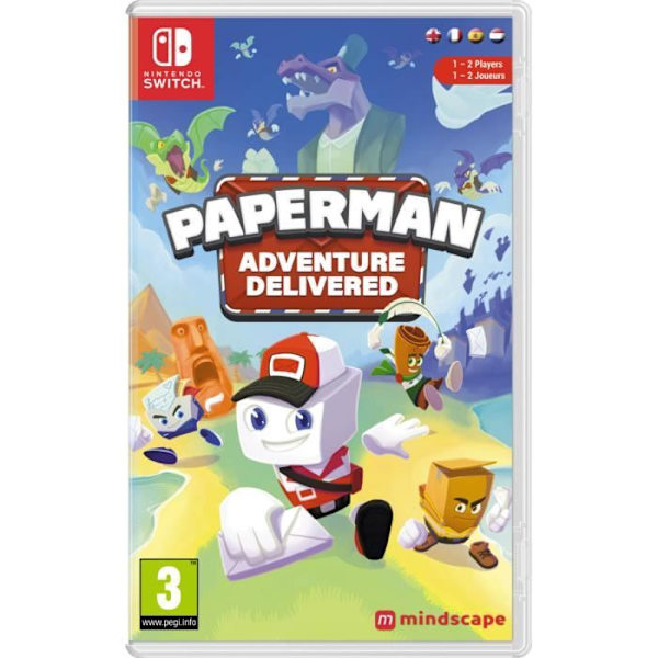 Nintendo Switch - Mindscape - Paperman Adventure Toimitettu - Alustamainen - Kasetti - PEGI 3+