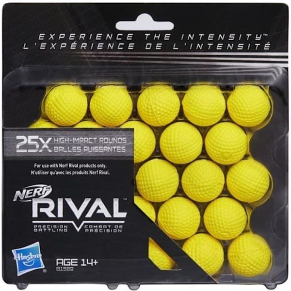 NERF RIVAL - Officielle X25 Foam Ball Refills Gul