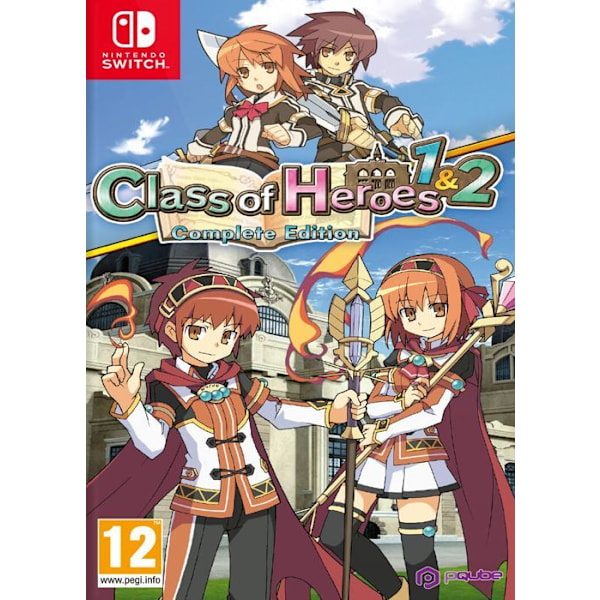 Rollspel - PQube - Class of Heroes 1 & 2 - Nintendo Switch - 100+ labyrinter - 250 fiender