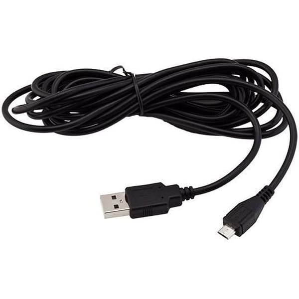 USB Opladningskabel - PS4 - 3 Meter - Sort Forbindelse - Samtidig Opladning og Spil