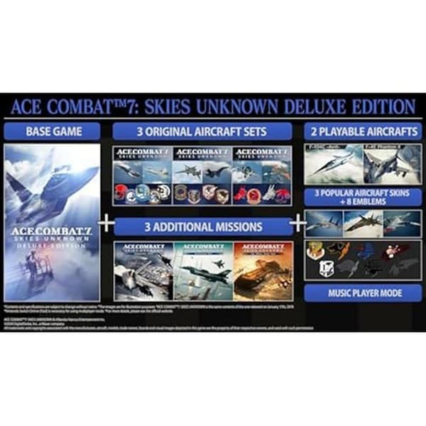 Videopeli - ACE COMBAT 7 - Deluxe Edition - Nintendo Switch - Ilmatoiminta - Upeaa grafiikkaa