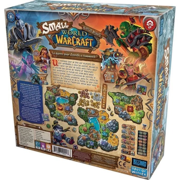 Small World of Warcraft - Asmodee - Brädspel - 2 till 5 spelare Flerfärgad