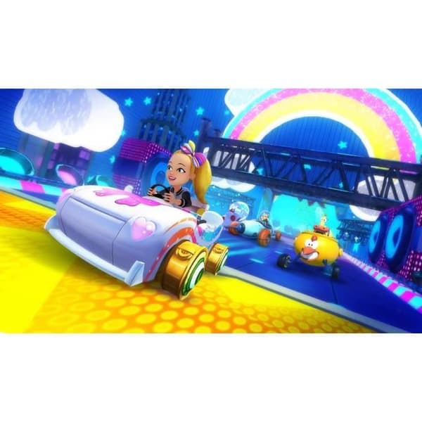 PS4 Racing Game - Nickelodeon Kart Racers 2 - 100 figurer - Multiplayer Vit