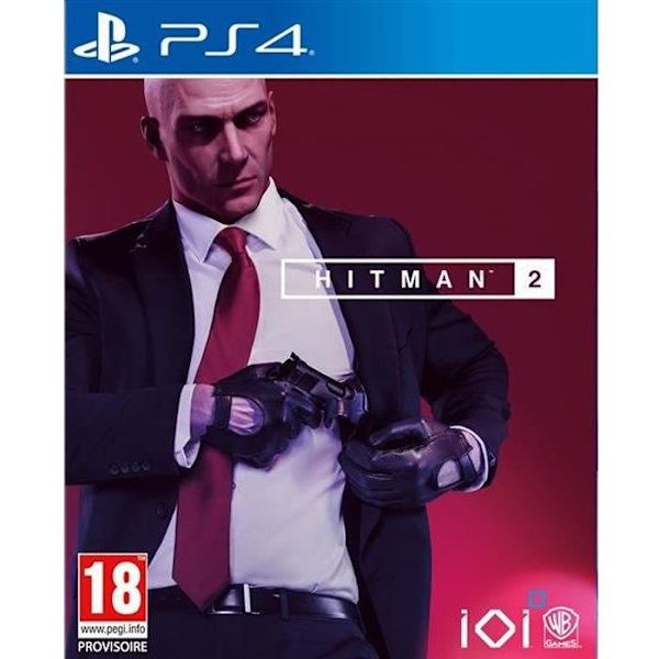 Hitman 2 PS4-spil + 1 silikonetui + 2 LED-skin