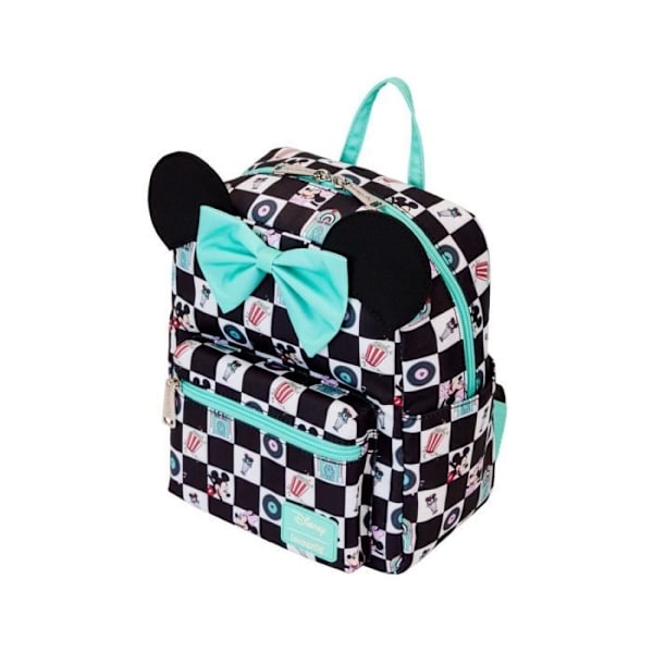 Reppu - LOUNGEFLY - Mini Mickey & Minnie Date Night AOP - Monivärinen - Synteettinen - Aikuinen Flerfärgad