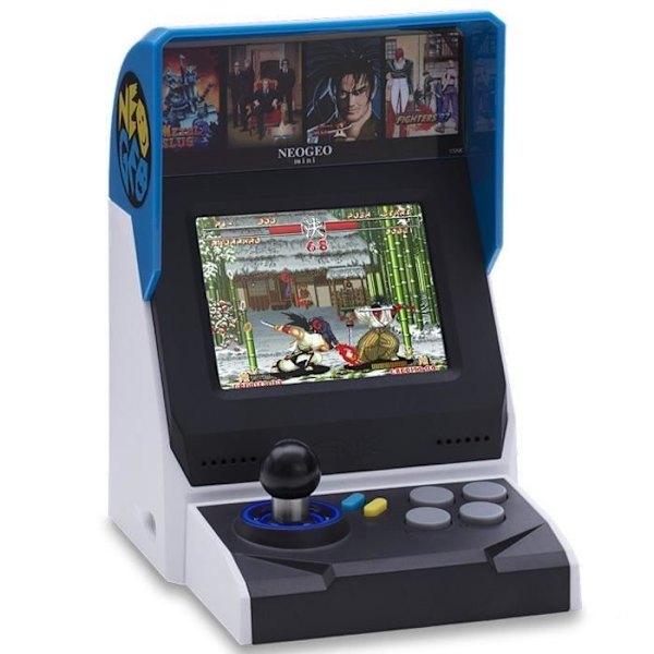 Neo Geo Mini International Edition konsol - SNK - 40 spil - Hvid og sort Svartvitt