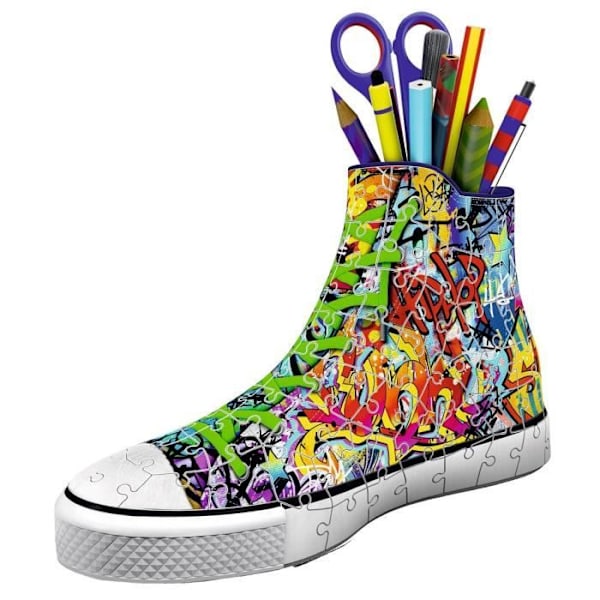Sneaker 3D-pussel - Ravensburger - Graffiti - 108 bitar - Blandat - Från 8 år
