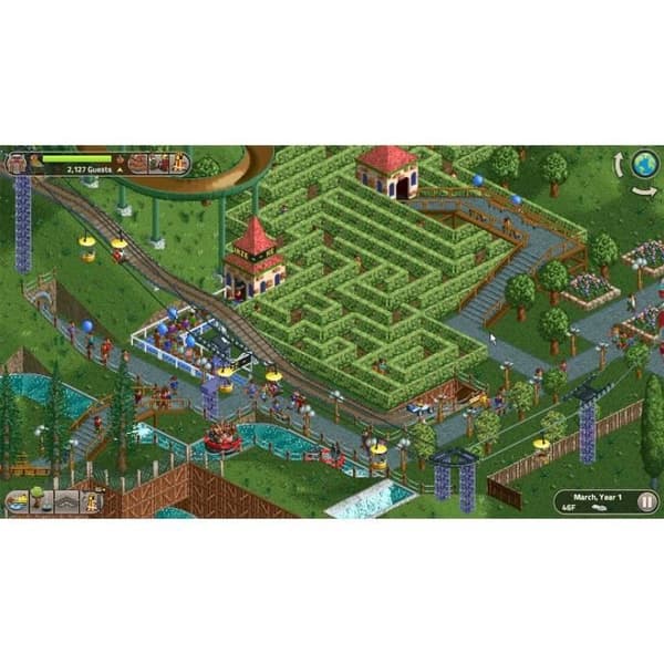 RollerCoaster Tycoon Classic - Nintendo Switch Spil Flerfärgad