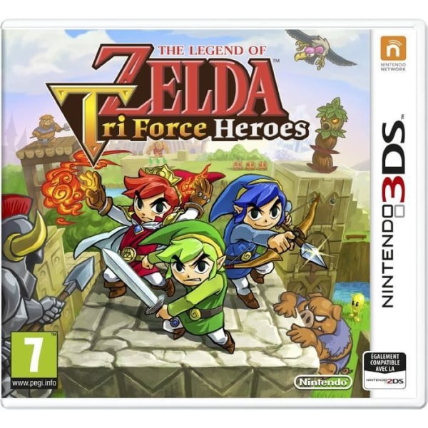 The Legend of Zelda Tri Force Heroes 3DS-spel