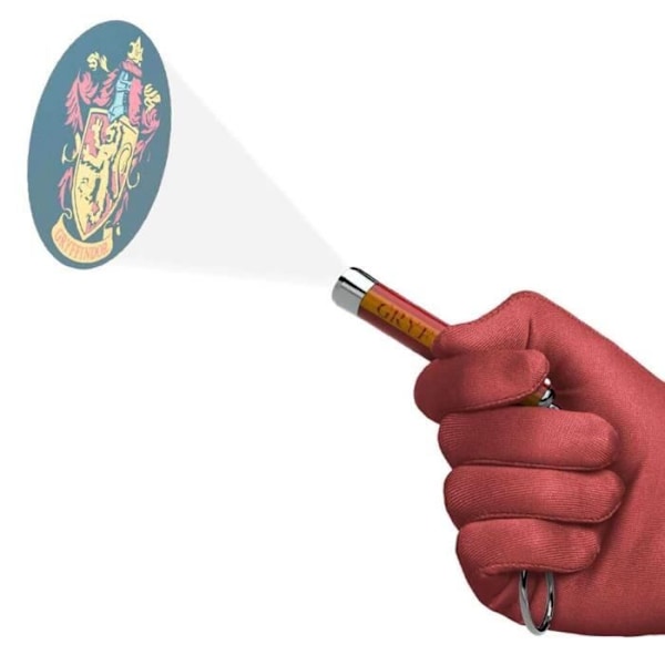 Avainlenkki - Harry Potter - Mini projektori - Gryffindorin cresti - Punainen - Lapsille Klare farver til Gryffindors kappe