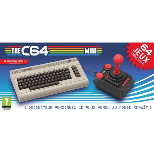 Commodore 64 retropelikonsoli - C64 mini, jossa 64 peliä